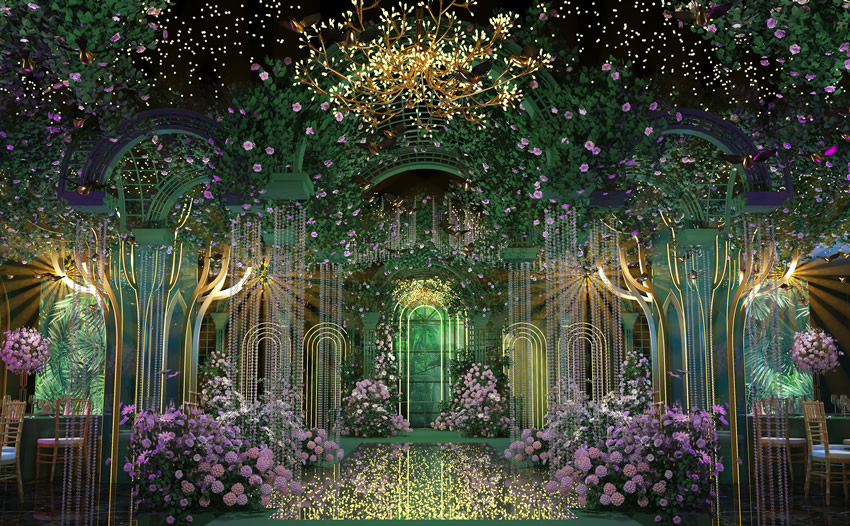 拱墅奇妙森林婚礼堂效果展示